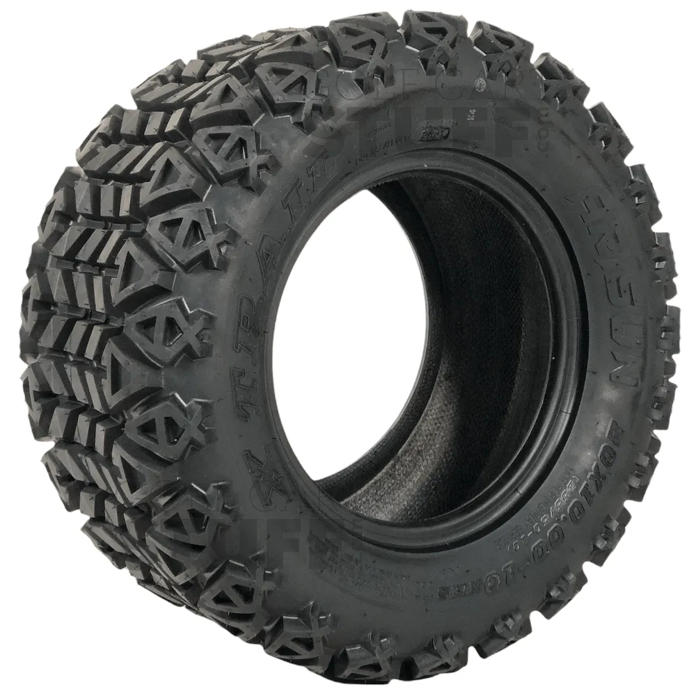 10" Tempest GCS™ Colorway Golf Cart Wheels and 20" Golf Cart Tires Combo - Set of 4 (Choose your tire!)