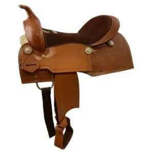 16" DOUBLE T PLEASURE STYLE SADDLE WITH SQUARE SKIRTS