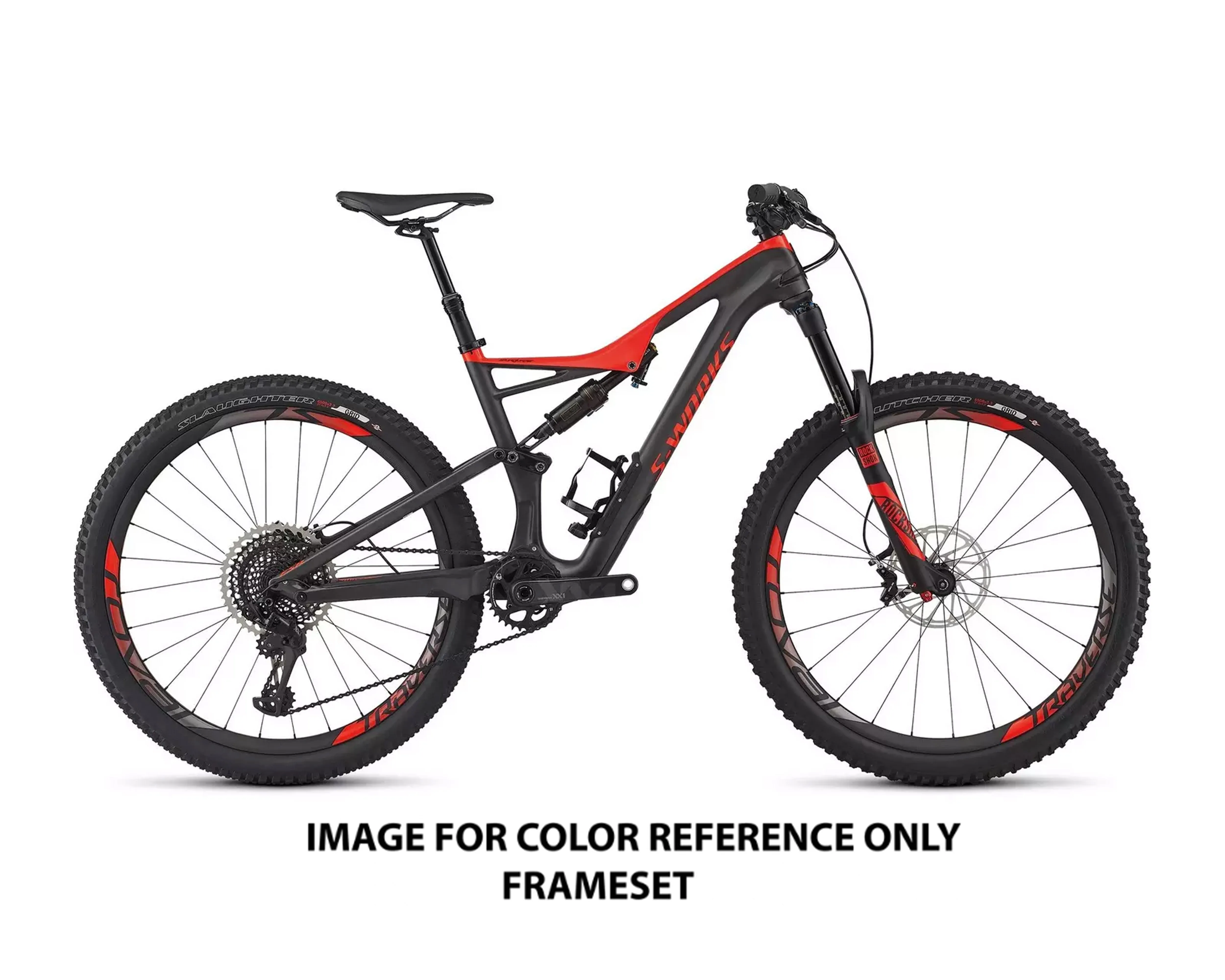 2017 Specialized S-Works Stumpjumper FSR Carbon 650B (FRAMESET ONLY) Siltnt/Rktred MD