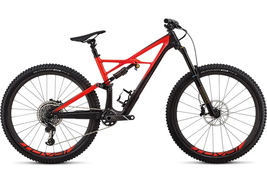 2018 Specialized Enduro Fsr Pro Carbon 29/6Fattie  Satin Gloss Black / Rocket Red M