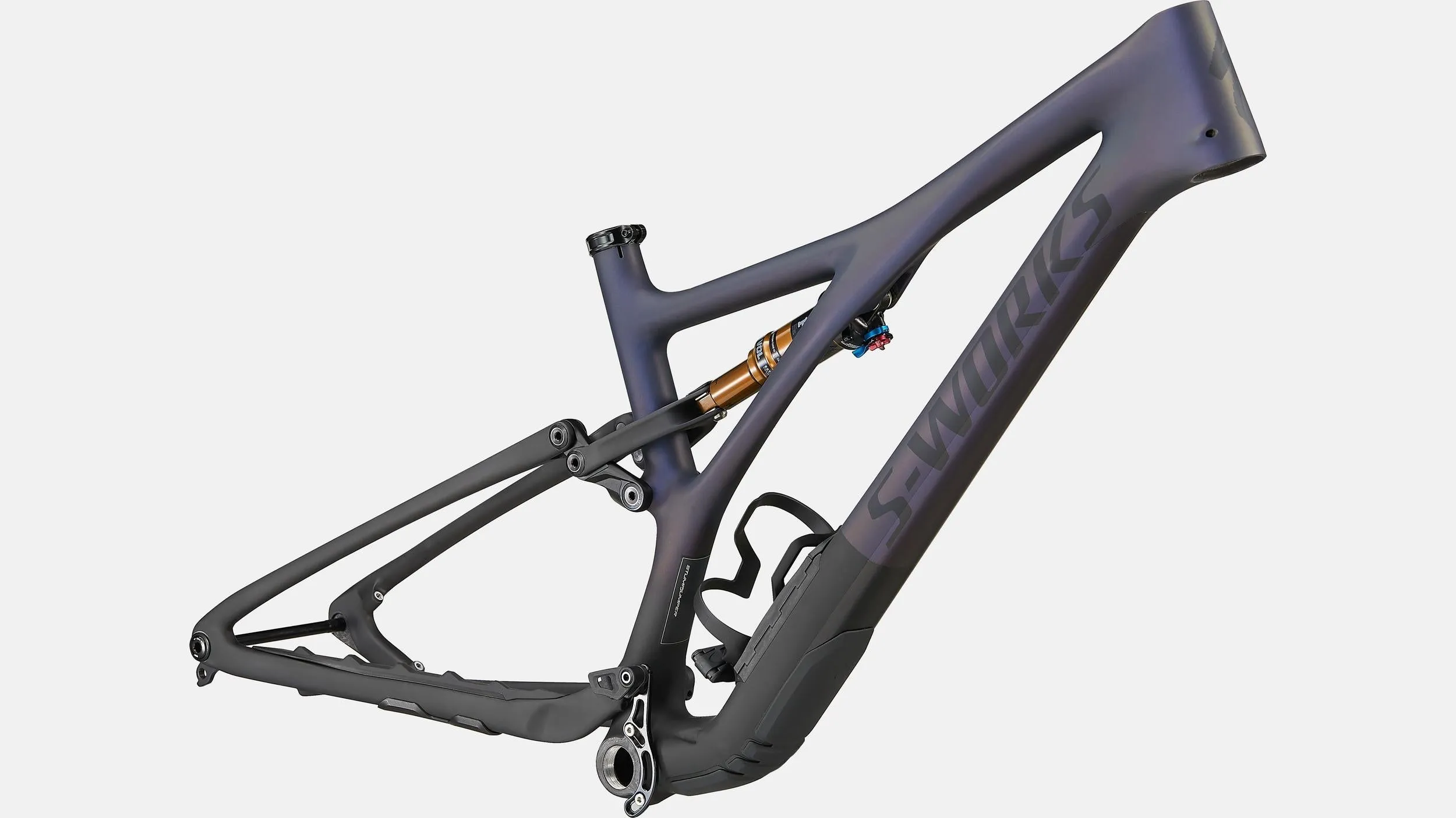 2022 Specialized S-Works Stumpjumper 29" Carbon Frameset - S1, Satin Dusty Blue Pearl / Black / Carbon