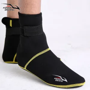 3mm Neoprene Snorkeling Shoes Scuba Diving Socks Beach Boots Wetsuit Prevent Scratches Warming Non-slip Winter Swimming Seaside