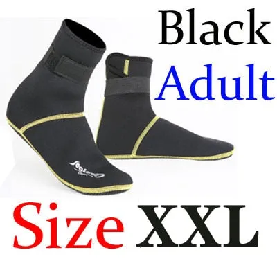 3mm Neoprene Snorkeling Shoes Scuba Diving Socks Beach Boots Wetsuit Prevent Scratches Warming Non-slip Winter Swimming Seaside