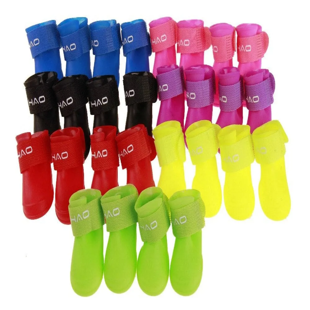 4 Piece Pet Dog Rain Shoes