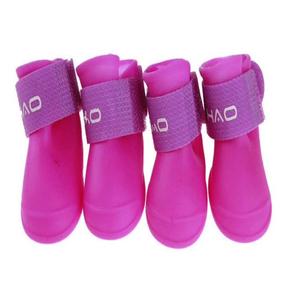 4 Piece Pet Dog Rain Shoes