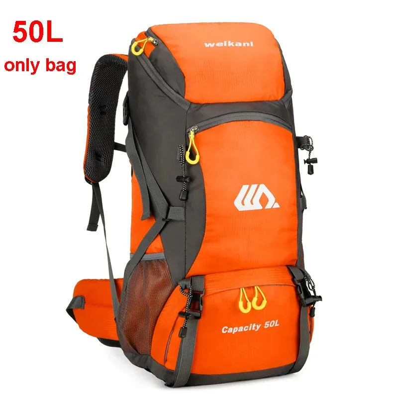 50L Waterproof Hiking Backpack for Men and Women - Large Multi-Functional Rucksack for Camping and Mountaineering