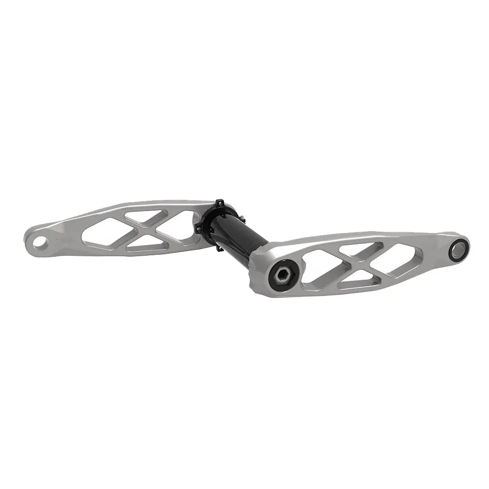 5Dev Trail/Enduro Cranks 160mm / 30mm Spindle - Raw Silver/Clear