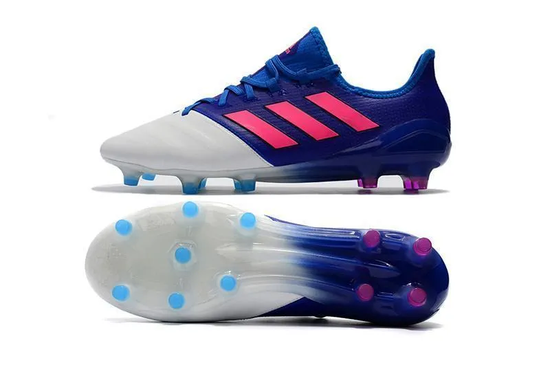 Adidas ACE Series FG Soccer Cleats Shoes Blue White Pink