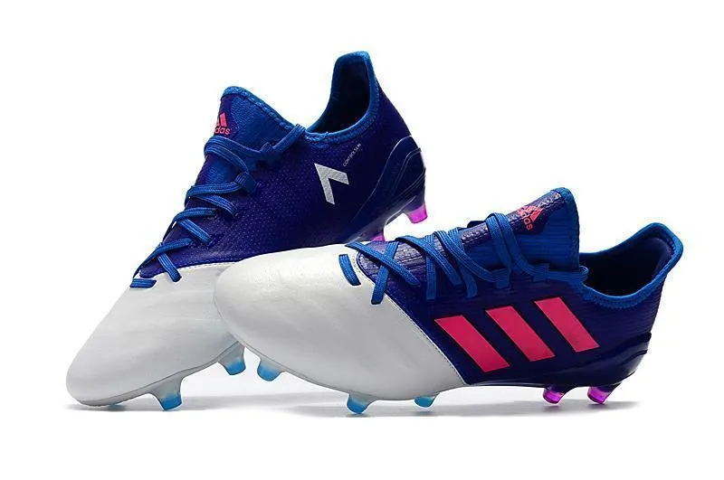 Adidas ACE Series FG Soccer Cleats Shoes Blue White Pink