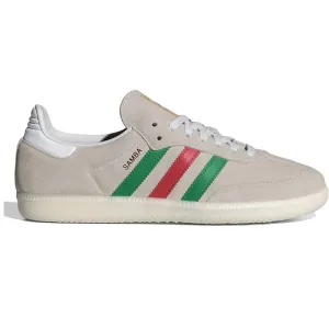 Adidas Men's Samba OG Shoes - Crystal White / Green / Better Scarlet