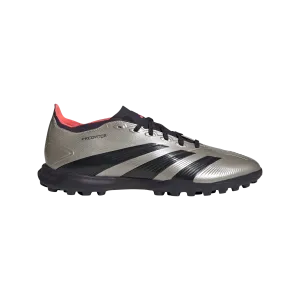 adidas Predator League Artificial Turf Soccer Shoes | Platinum Metallic/Aurora Black/Turbo | Men's