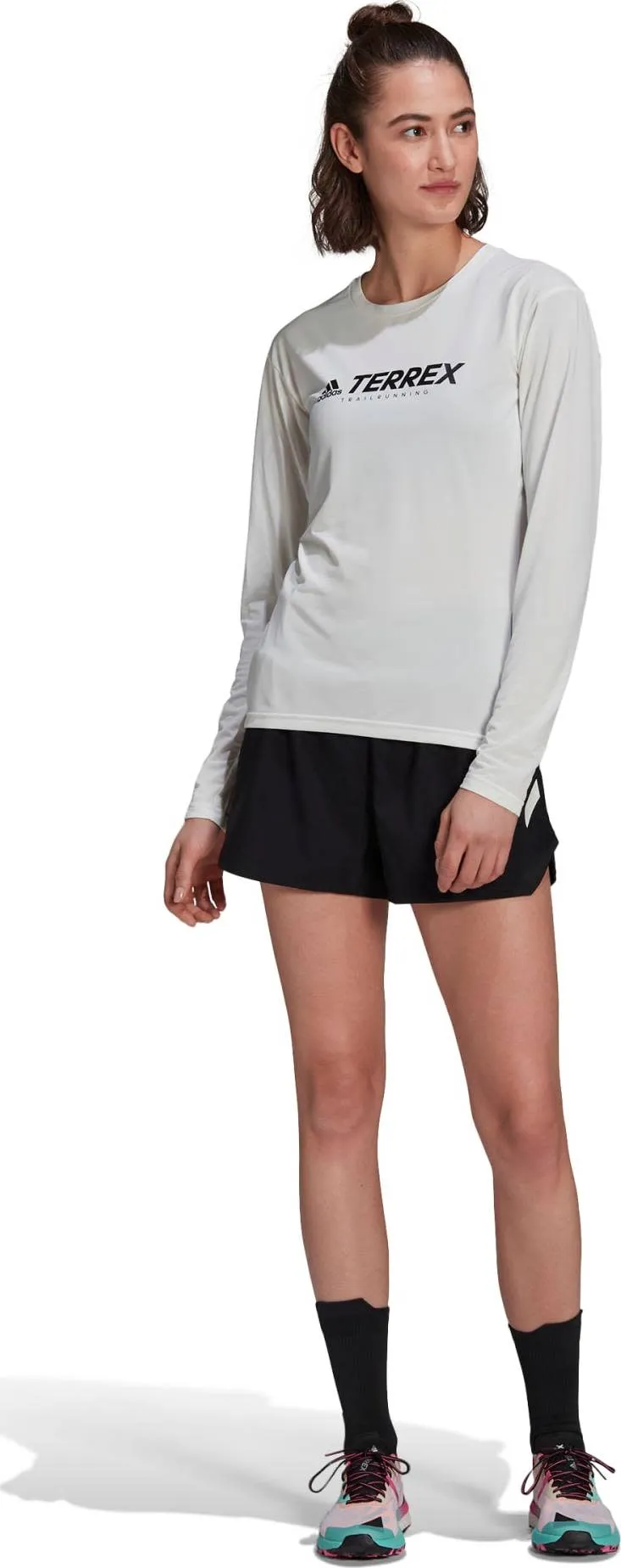 Adidas Women&#x27;s Terrex Primeblue Trail LS Top White | Buy Adidas Women&#x27;s Terrex Primeblue Trail LS Top White here | Outnorth