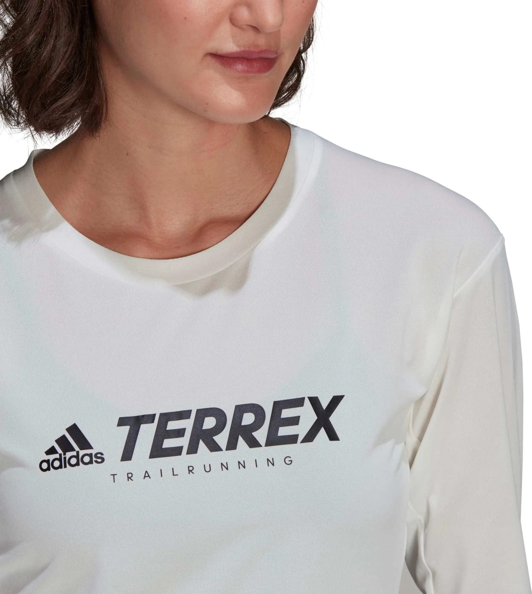 Adidas Women&#x27;s Terrex Primeblue Trail LS Top White | Buy Adidas Women&#x27;s Terrex Primeblue Trail LS Top White here | Outnorth