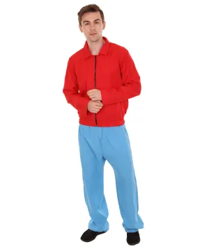 Adult Men's Fry Costume | Red & Blue Cosplay Costume