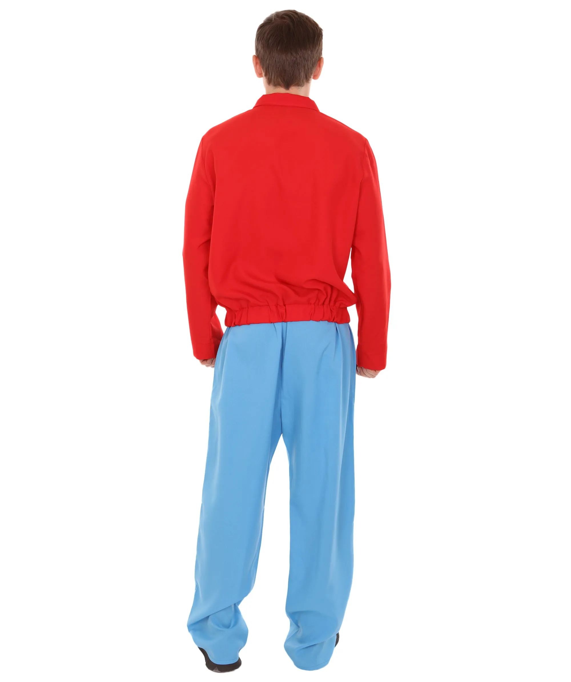 Adult Men's Fry Costume | Red & Blue Cosplay Costume