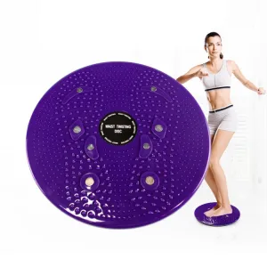 Aerobic Exercise Fitness Magnet Wriggling Waist Disk Twist Board, Size: 25*3cm(Purple)