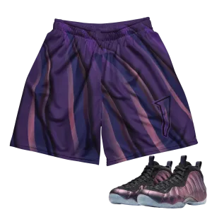 Air Foamposite One Eggplant Mesh Shorts