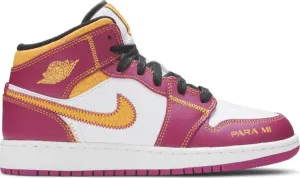 Air Jordan 1 GS Día de Muertos sneakers, purple