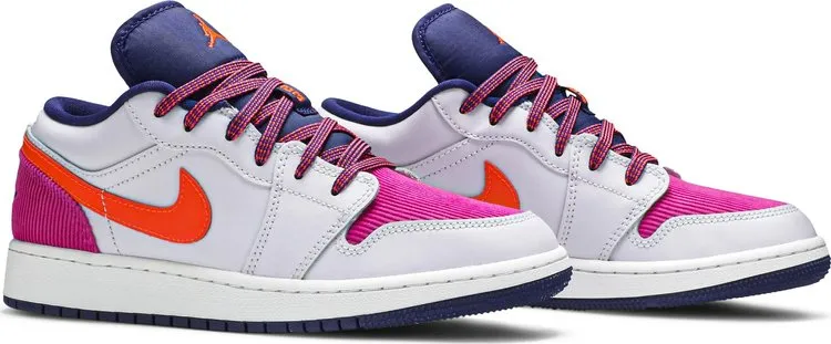 Air Jordan 1 Low GS Fire Pink Hyper Crimson, white