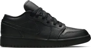 Air Jordan 1 Low GS Triple Black sneakers, black