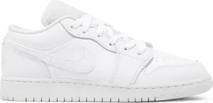 Air Jordan 1 Low GS Triple White sneakers, white