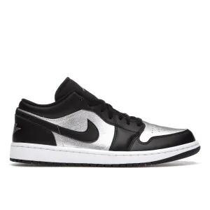 Air Jordan 1 Low SE Black Metallic Silver (W)