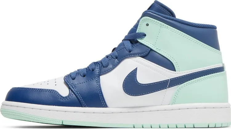 Air Jordan 1 Mid Blue Mint sneakers, blue