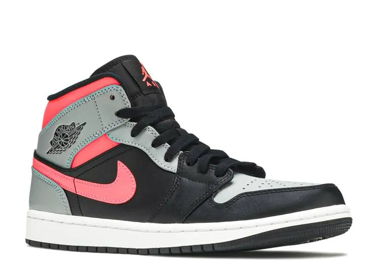 AIR JORDAN 1 MID 'PINK SHADOW' sneakers, black