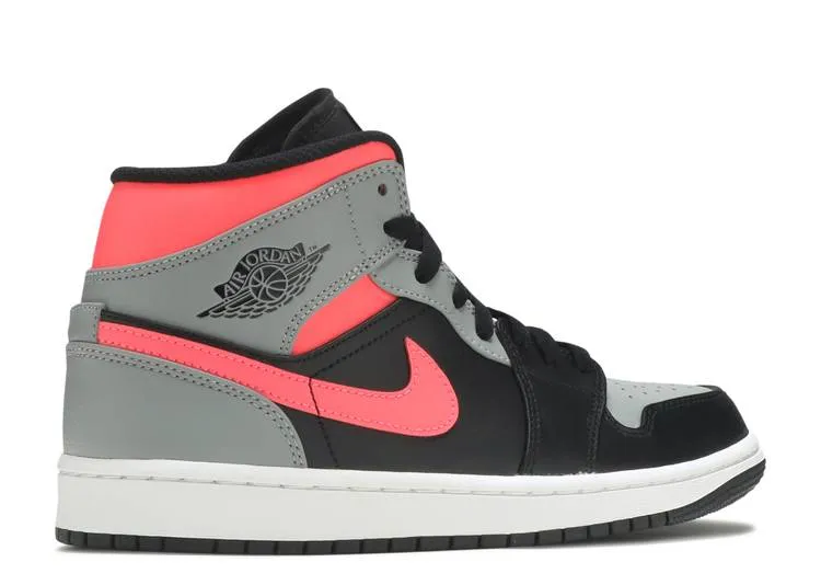 AIR JORDAN 1 MID 'PINK SHADOW' sneakers, black