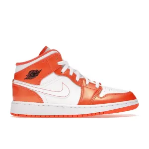 Air Jordan 1 Mid "Metallic Orange"  GS