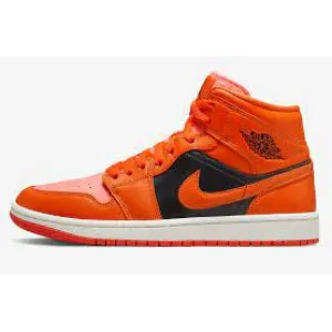 Air Jordan 1 Mid "Orange Black"