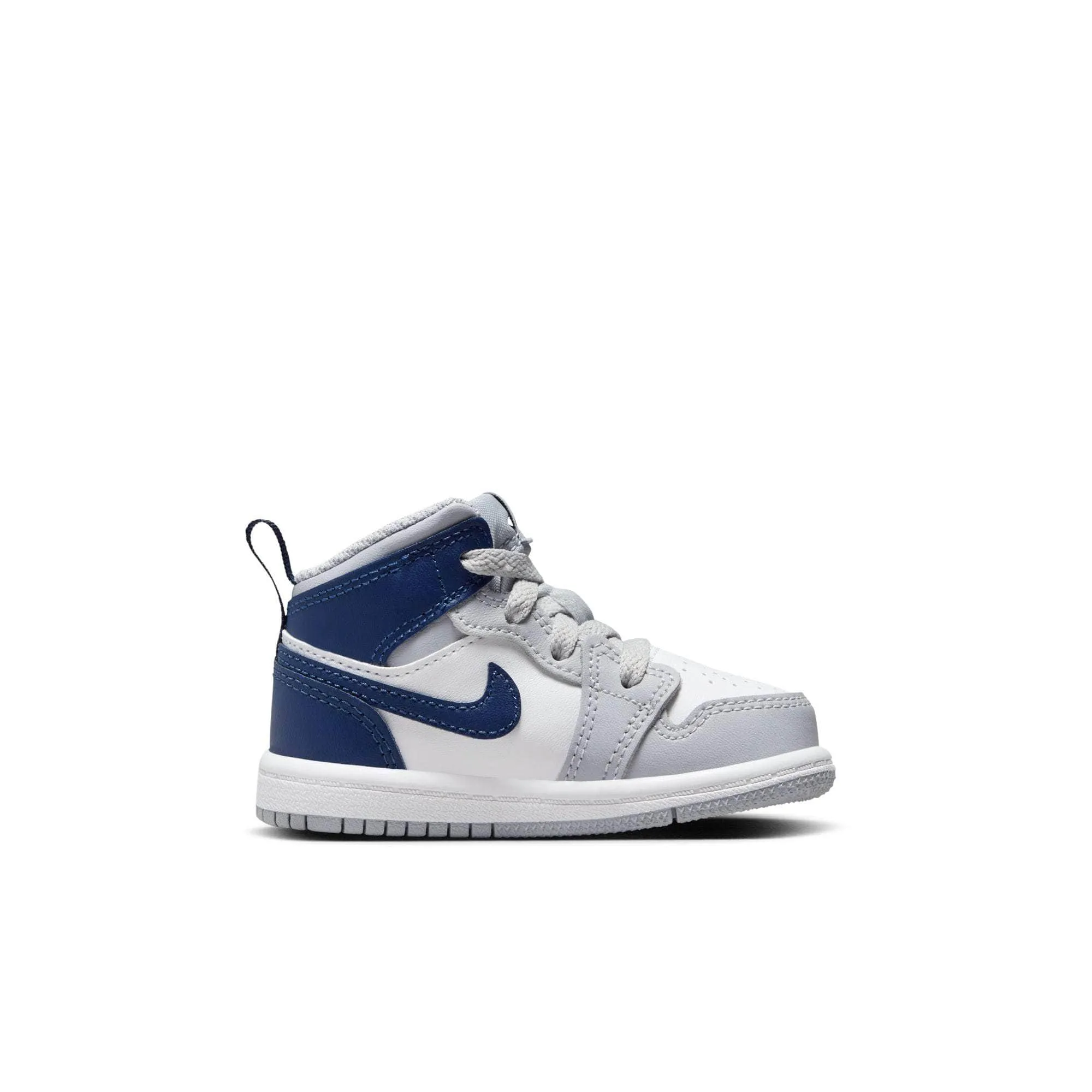 Air Jordan 1 Mid "Wolf Grey Midnight Navy" - Toddler's TD