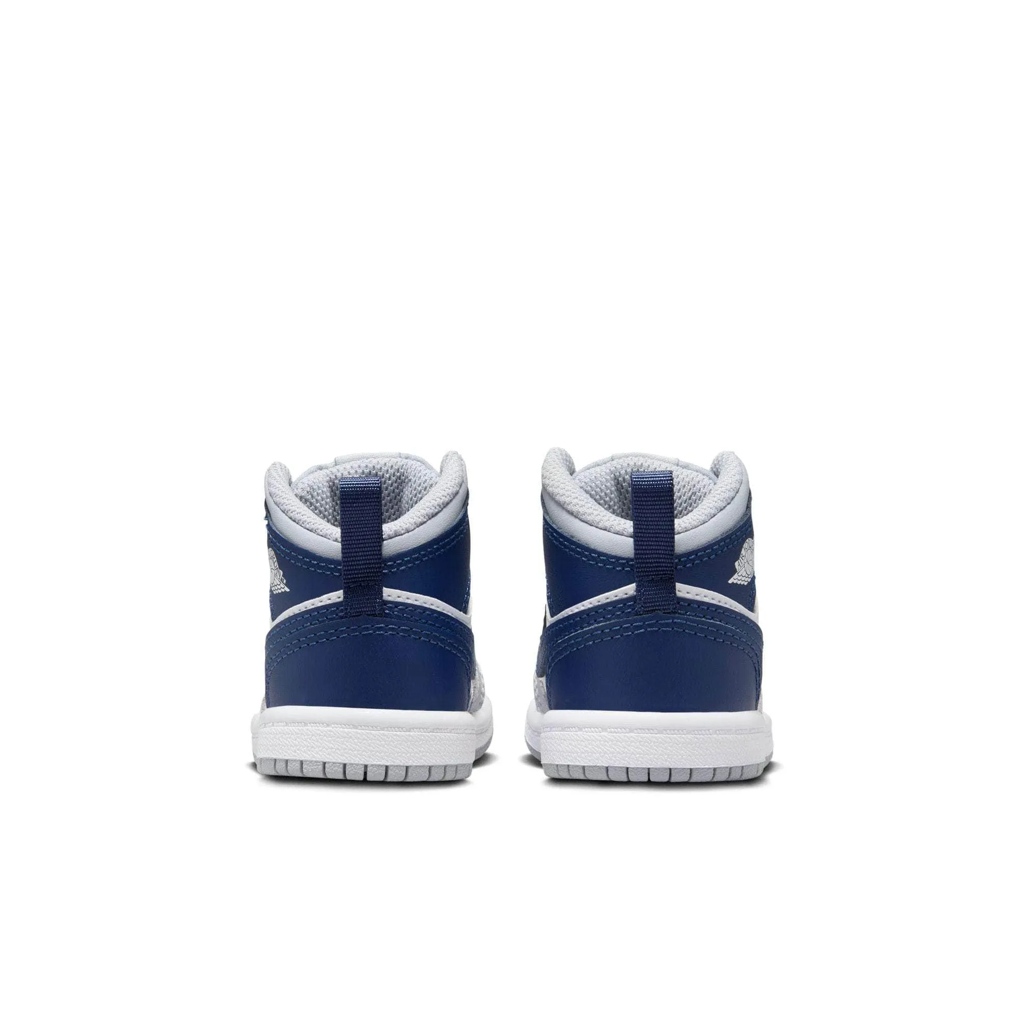 Air Jordan 1 Mid "Wolf Grey Midnight Navy" - Toddler's TD