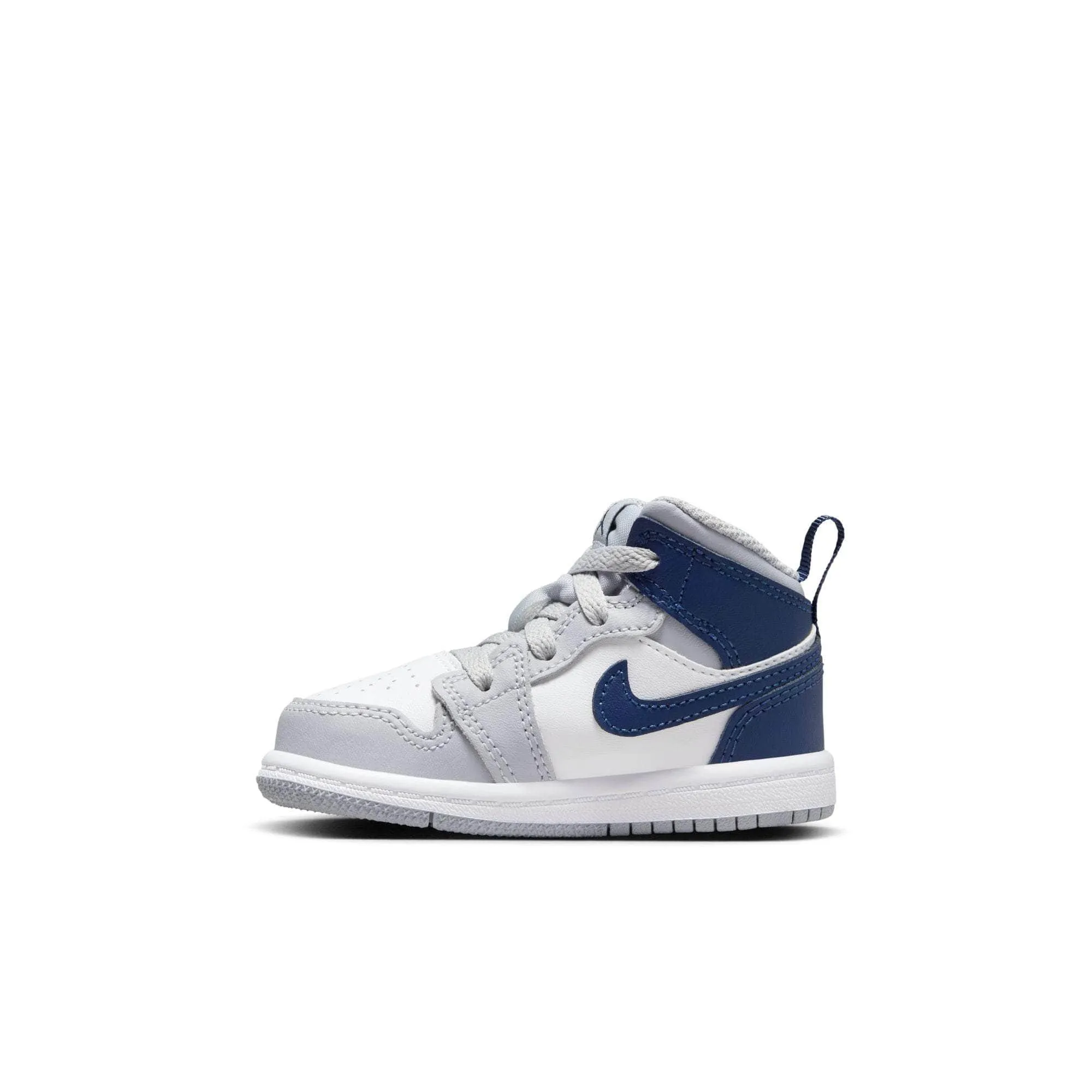 Air Jordan 1 Mid "Wolf Grey Midnight Navy" - Toddler's TD