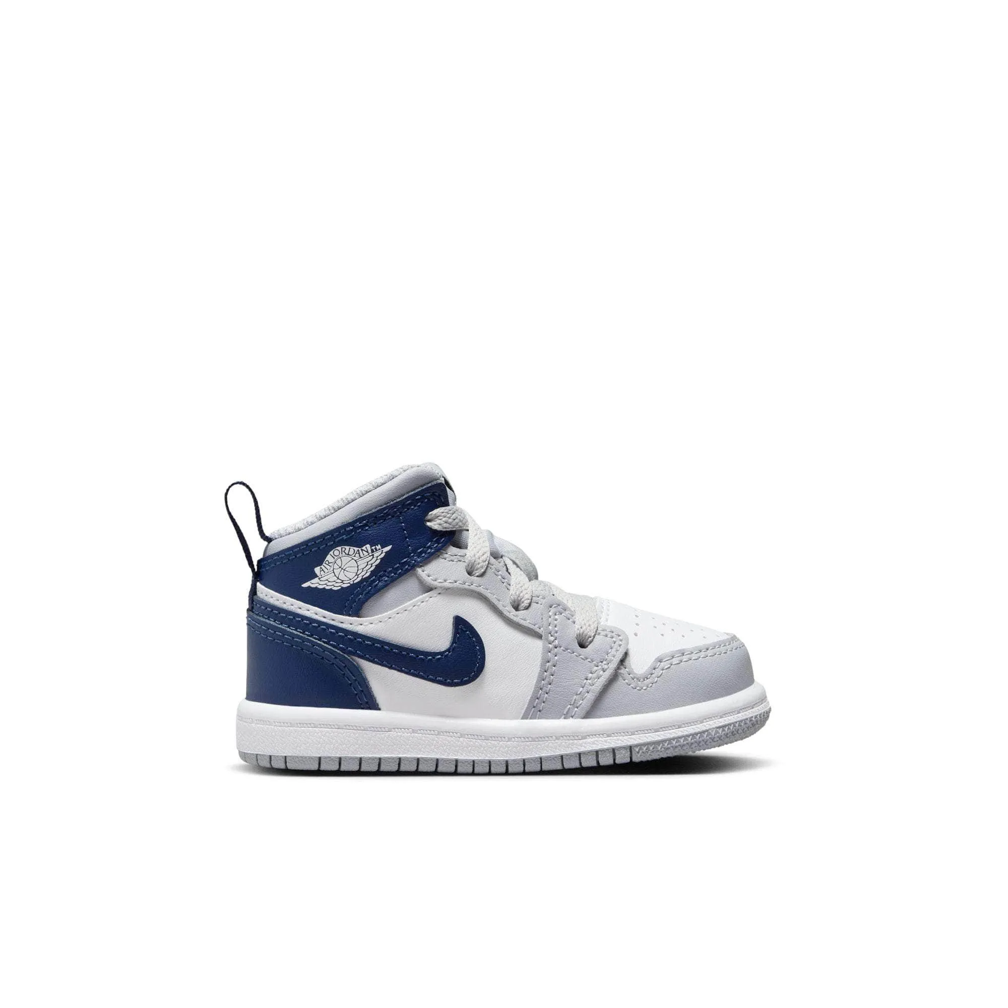 Air Jordan 1 Mid "Wolf Grey Midnight Navy" - Toddler's TD