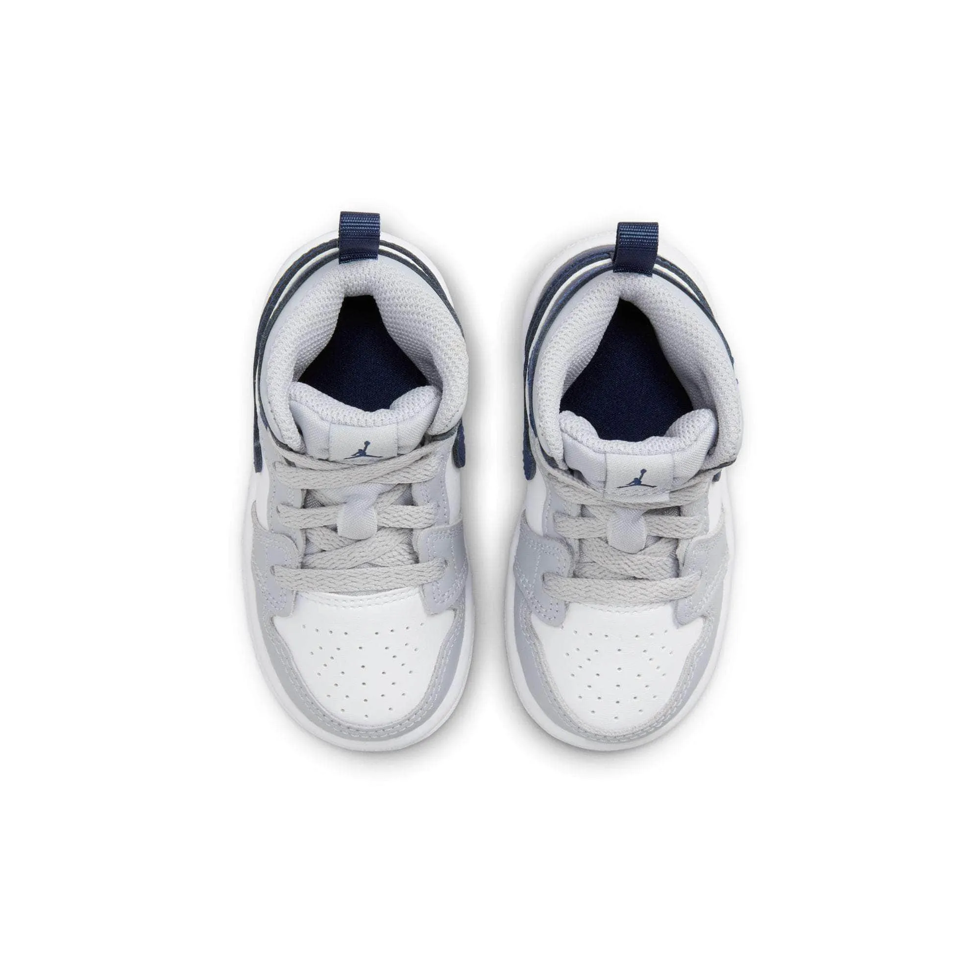 Air Jordan 1 Mid "Wolf Grey Midnight Navy" - Toddler's TD