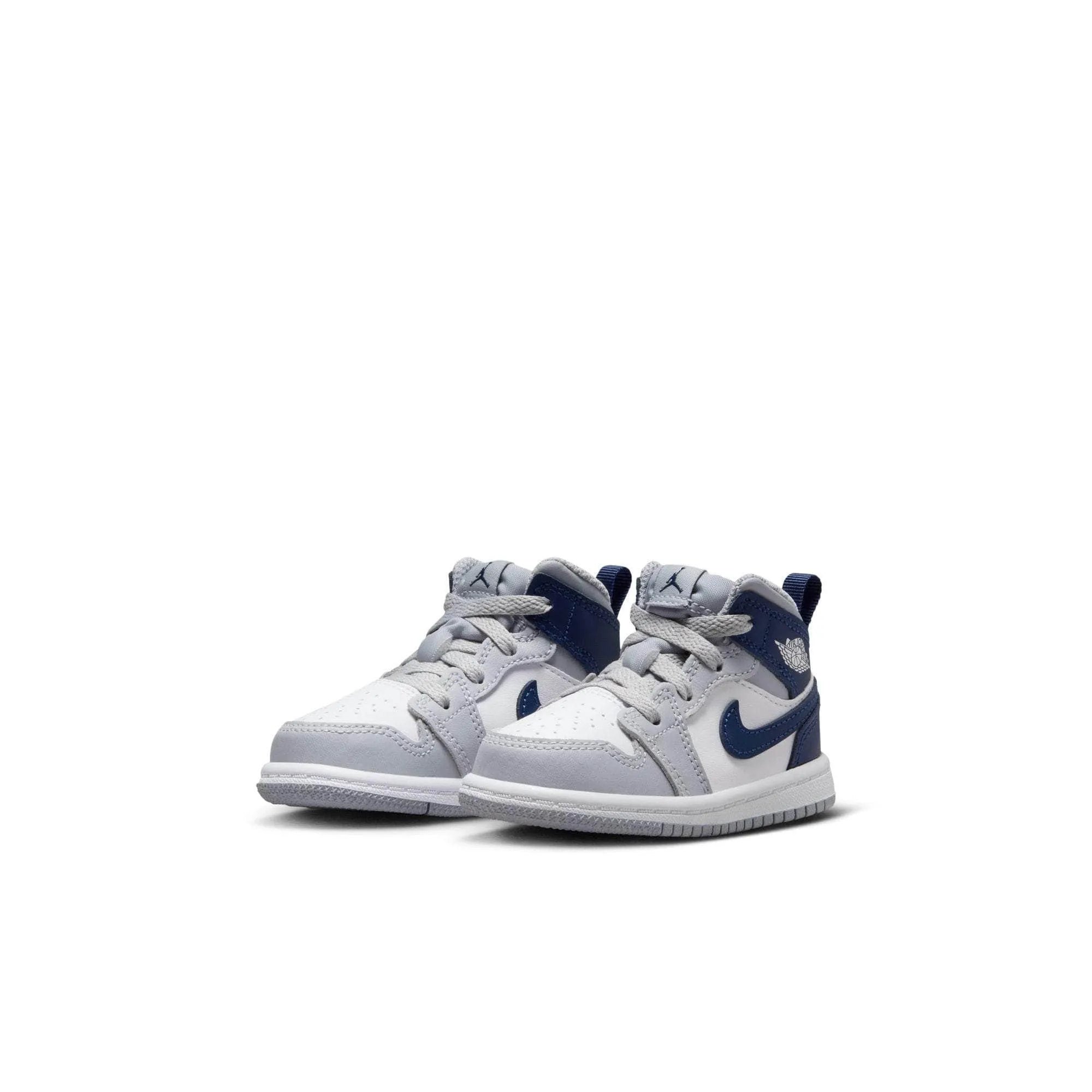 Air Jordan 1 Mid "Wolf Grey Midnight Navy" - Toddler's TD