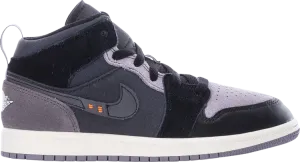 Air Jordan 1 Mid SE Craft PS Inside Out - Black