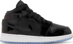 Air Jordan 1 Mid SE GS Space Jam sneakers, black