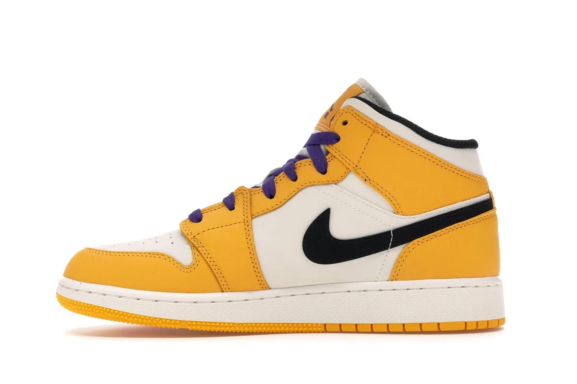 Air Jordan 1 Mid SE Lakers (GS)