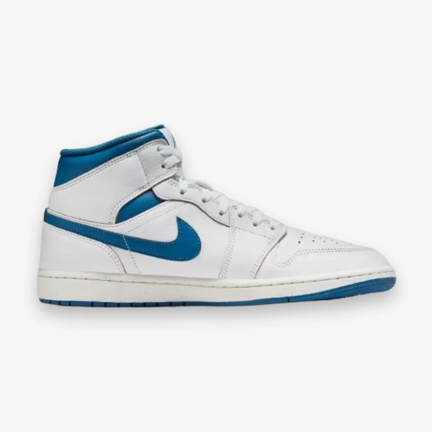 Air Jordan 1 Mid SE White Industrial Blue Sail FN5215-141