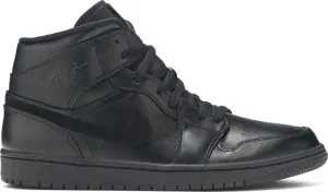 Air Jordan 1 Mid Triple Black sneakers, black