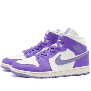 Air Jordan 1 Mid W sneakers, white/lilac