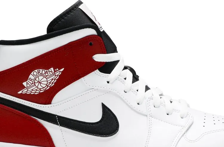 Air Jordan 1 Mid White Chicago sneakers, white