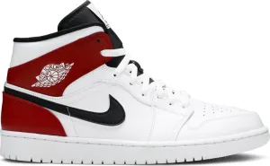 Air Jordan 1 Mid White Chicago sneakers, white