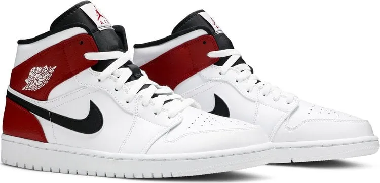 Air Jordan 1 Mid White Chicago sneakers, white