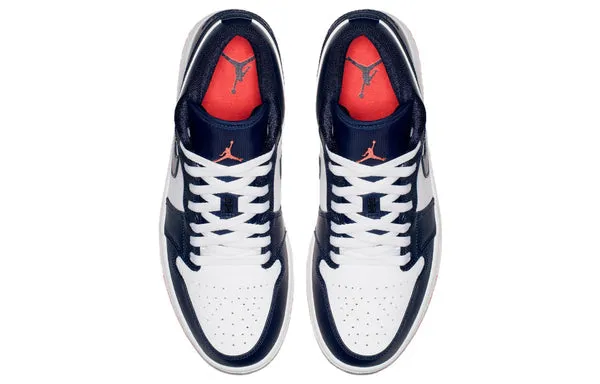 Air Jordan 1 Retro Low 'Obsidian Ember Glow' in obsidian/ember glow-white