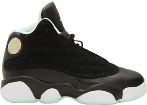 Air Jordan 13 Retro PS Mint Foam Sneakers, Black