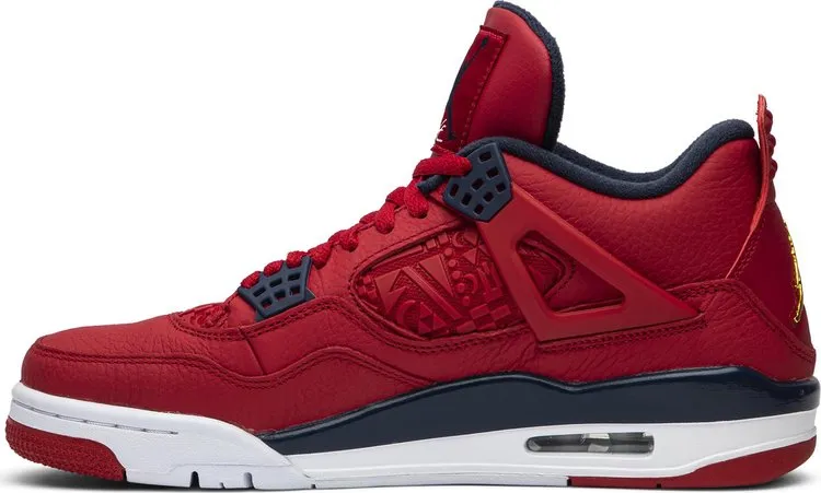 Air Jordan 4 Retro FIBA Sneakers, Red