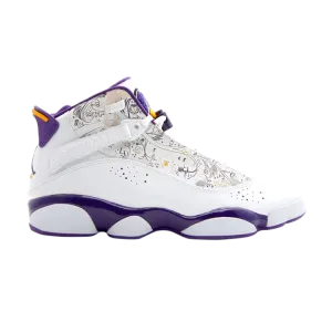 Air Jordan 6 Rings 'Hollywood' Sneakers, White